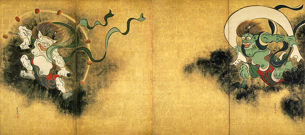 尾形光琳「風神雷神図」
