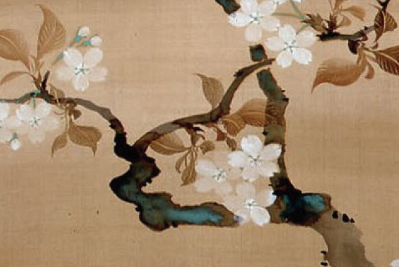 酒井抱一「雪月花図」-抜粋